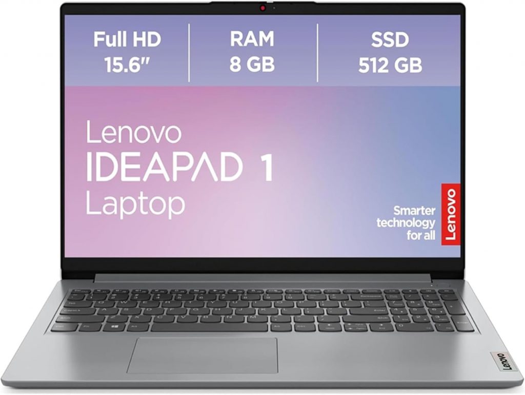 Lenovo IdeaPad 1 Laptop 15,6″ Full HD Display AMD Ryzen 3 7320U 8GB RAM 512GB…