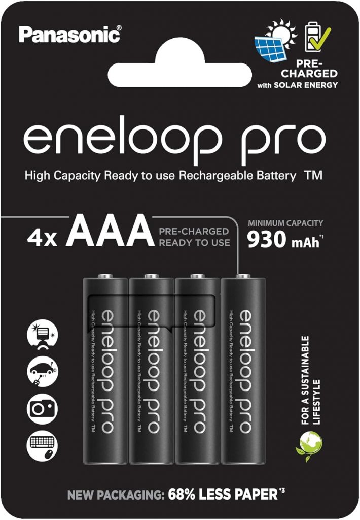 🤴 eneloop pro, AAA/Micro NI-MH Akku, 4er-Pack, Kapazität mit min. 930 mAh, Ready-to-Use NI-MH Akkus, bis zu 500 Mal wiederaufladbar, plastikfreier Verpackung, pro, schwarz11,46€ statt 15,87€ – 28,0 🔥🚚 Verkauft durch Amazon und Versand durch Amazon4,926 Bewertungen: 4.7 / 5.0 ⭐️⭐️⭐️⭐️⭐️🛒 zu Amazon https://www.amazon.de/dp/B09ZLB24JD/?th=1&tag=preisfehlerheute-21#038;psc=1&tag=preisfehlerheute-21
