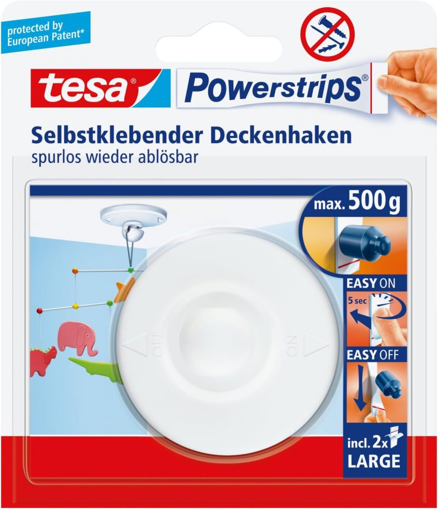 PREISFEHLER.SHOP BlackWeeks: tesa Powerstrips Deckenhaken – Selbstklebender, drehbarer Haken in Weiß zum Pirate$-Deals Aufhängen von Decken-Dekoration – Mit tesa Powerstrips Large – Bis zu 500 g Halteleistung3.99 statt 6.79 €⏩️ https://www.amazon.de/PREISFEHLER.SHOP/dp/B000KJMIOW?tag=preisfehlerheute-21