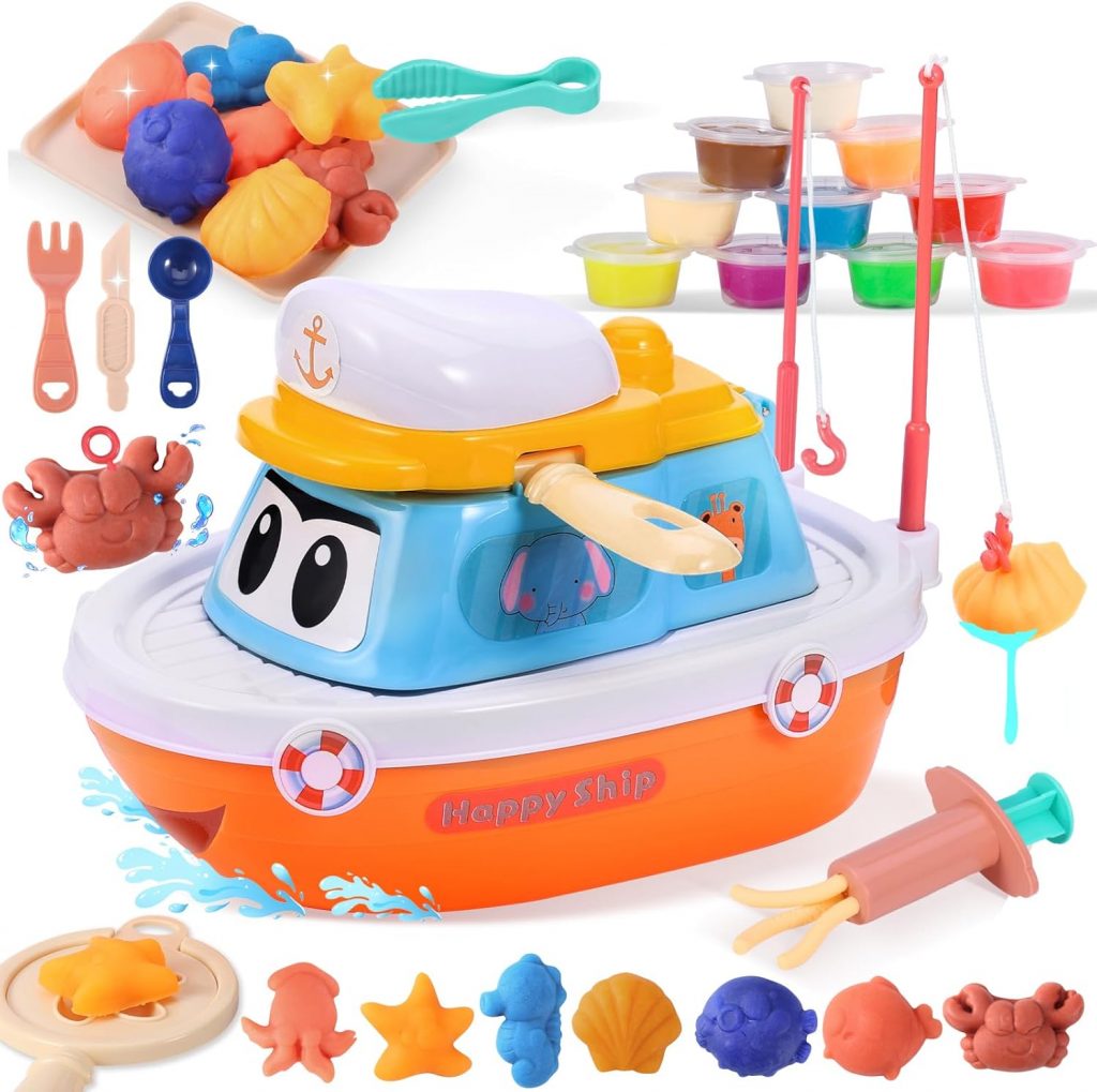 VBACALA Knete Set,Kinderknete für Angelspielzeug,Knete für Unterwasser Tier Formen,45 Stück Knete Zubehör mit 10 Dosen Knetmasse,Geschenk für Jungen und Mädchen ab 3 Jahre alt6.99€ ➡️ https://www.amazon.de/dp/B0F1N3PQPM/?tag=preisfehlerheute-21