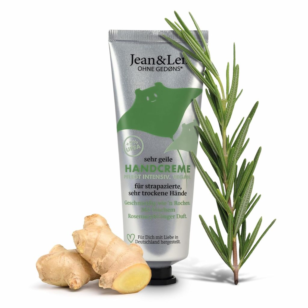 🤴 Jean & Len Sehr geile Handcreme Rosemary & Ginger, mit Urea, Handpflege für trockene und rissige Hände, spendet Feuchtigkeit und pflegt intensiv, ohne Parabene & Silikone, Handcreme Tube, vegan, 75 ml2,95€ statt 3,99€ – 27,0 🔥🚚 Verkauft durch Amazon und Versand durch Amazon3,632 Bewertungen: 4.5 / 5.0 ⭐️⭐️⭐️⭐️⭐️🛒 zu Amazon https://www.amazon.de/dp/B085ZCQ7Q2/?th=1&tag=preisfehlerheute-21#038;psc=1&tag=preisfehlerheute-21