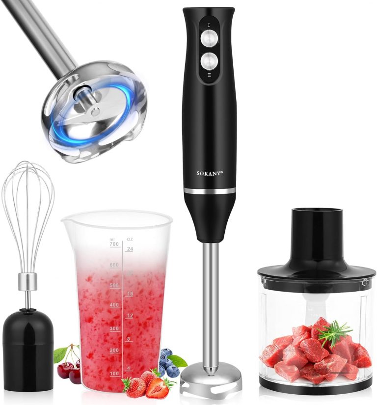 Lustlocke 4-In-1 Elektrische Stabmixer, 500 W Pürierstab mit 2 Geschwindigkeiten, Stabmixer Edelstahl Schneebesen 500ml Zerkleinerer und 700ml Messbecher für Babynahrung, Suppen, Smoothies, Pürees20.69€ 🏷️ Coupon anwenden➡️ https://www.amazon.de/dp/B0FBRQF38T/?tag=preisfehlerheute-21