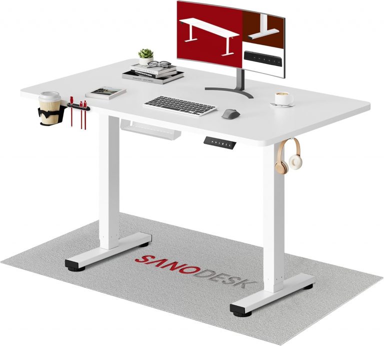 SANODESK Höhenverstellbarer Schreibtisch 110×54 cm – Kompakter Standing Desk mit praktischem Zubehör, ideal für kleine Räume, leise & sicher mit Anti-Kollisions-Schutz(Weiß)66,49€ statt 93,95€➡️ https://www.amazon.de/dp/B0CDLG4KDX/?tag=preisfehlerheute-21