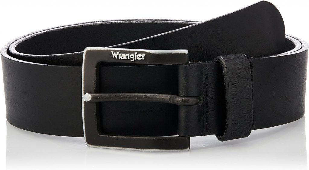 Wrangler Herren Gürtel KABELBUCKLE BLACK, Gr. 85, Schwarz (BLACK 100)
