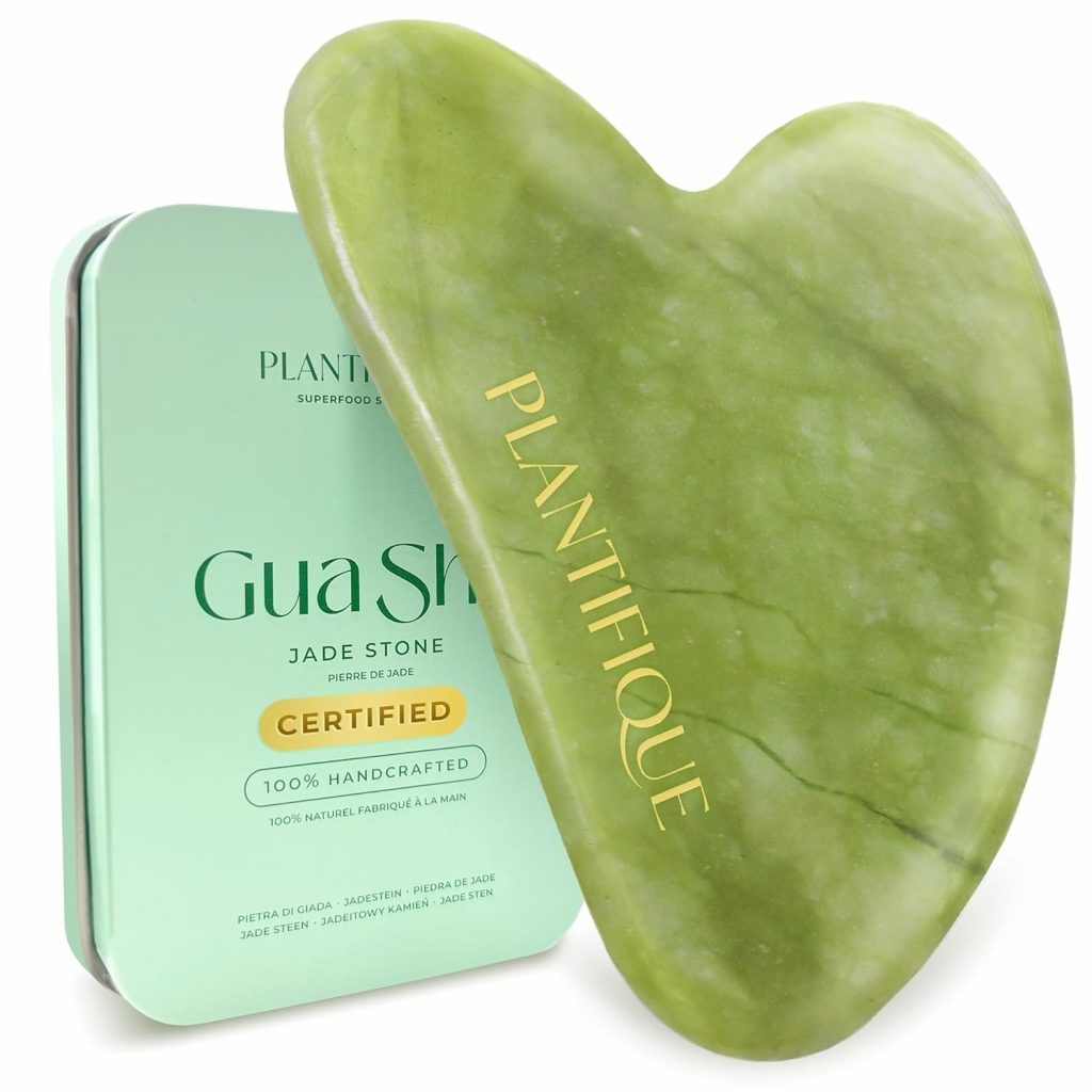 🤴 PLANTIFIQUE Jade Gua Sha Stein für Gesichtsmassage - Guasha aus Natürlicher Jade Stein - Gesichtsstein- Massagesteine für die Lymphdrainage des Gesicht, Face Massager9,44€ statt 14,95€ - 37,00 % 🔥🚚 Verkauft von Plantifique und Versand durch Amazon18,048 Bewertungen: 4.5 / 5.0 ⭐️⭐️⭐️⭐️⭐️🛒 zu Amazon https://www.amazon.de/dp/B0B3RJPM4L/?amp%3Btag=preisfehlerheute-21&%3Bamp%3Bth=1&%3Bamp%3Bpsc=1&tag=preisfehlerheute-21