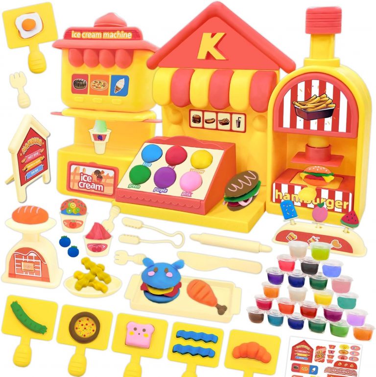 VBACALA Knete Set für Kinder,69 Stück Knete Zubehör Knete Eismaschine Hamburger mit Knetwerkzeug 24 Dosen Knetmasse,kinderküche zubehör Eisladen Hamburger Kinder Knete ab 3 Jahre6.99€ ➡️ https://www.amazon.de/dp/B0DDKMDFRT/?tag=preisfehlerheute-21