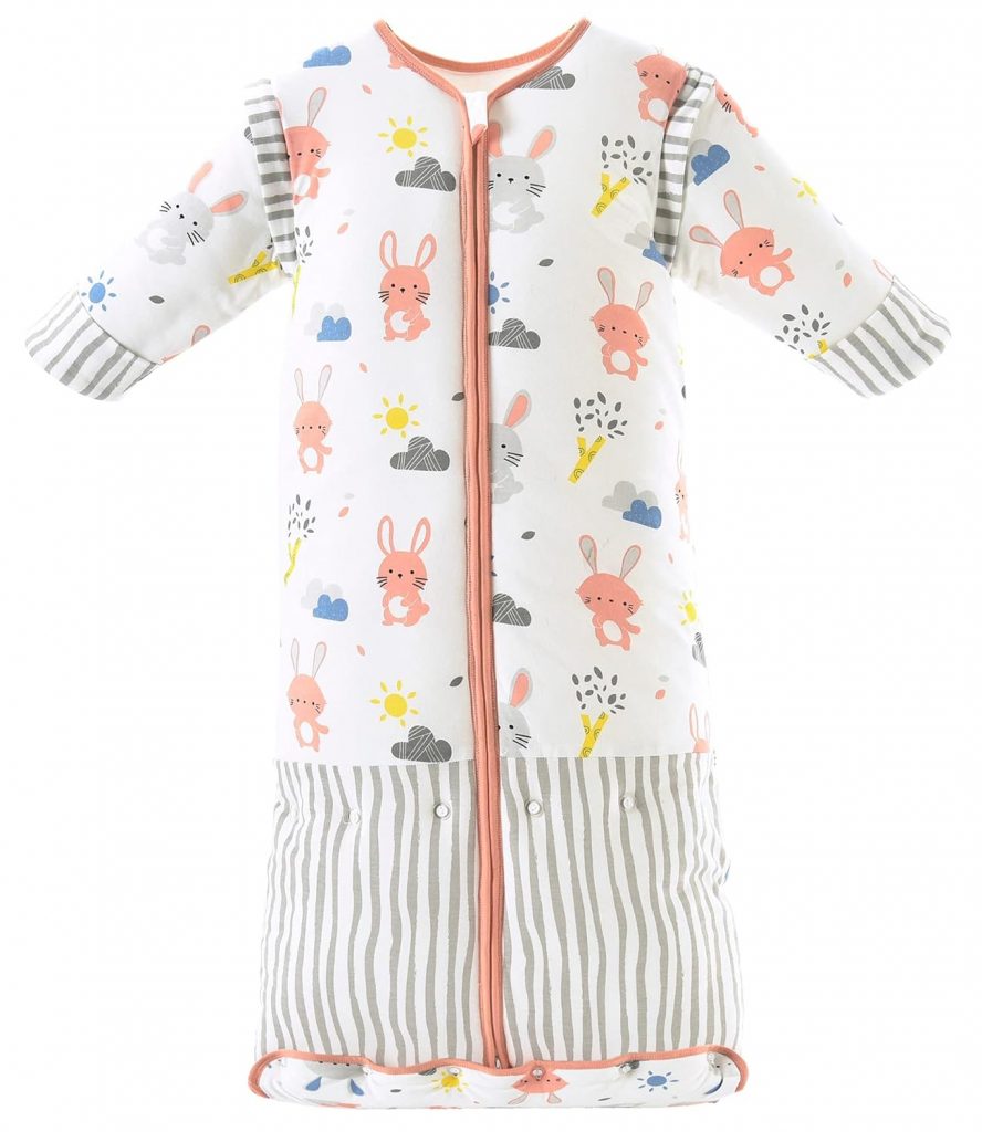 Chilsuessy Winter 3.5 Tog Kinder Schlafsack mit abnehmbaren Ärmeln Bio Babyschlafsack für Jungen und Mädchen von 1 bis 10 Jahre alt, Rosa Häschen, M (70-100 cm)18,99€ statt 34,90€➡️ https://www.amazon.de/dp/B09G2V4T8Y/?tag=preisfehlerheute-21