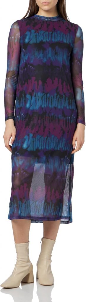 PIECES PCSMILLA LS T-Neck MIDI Dress
