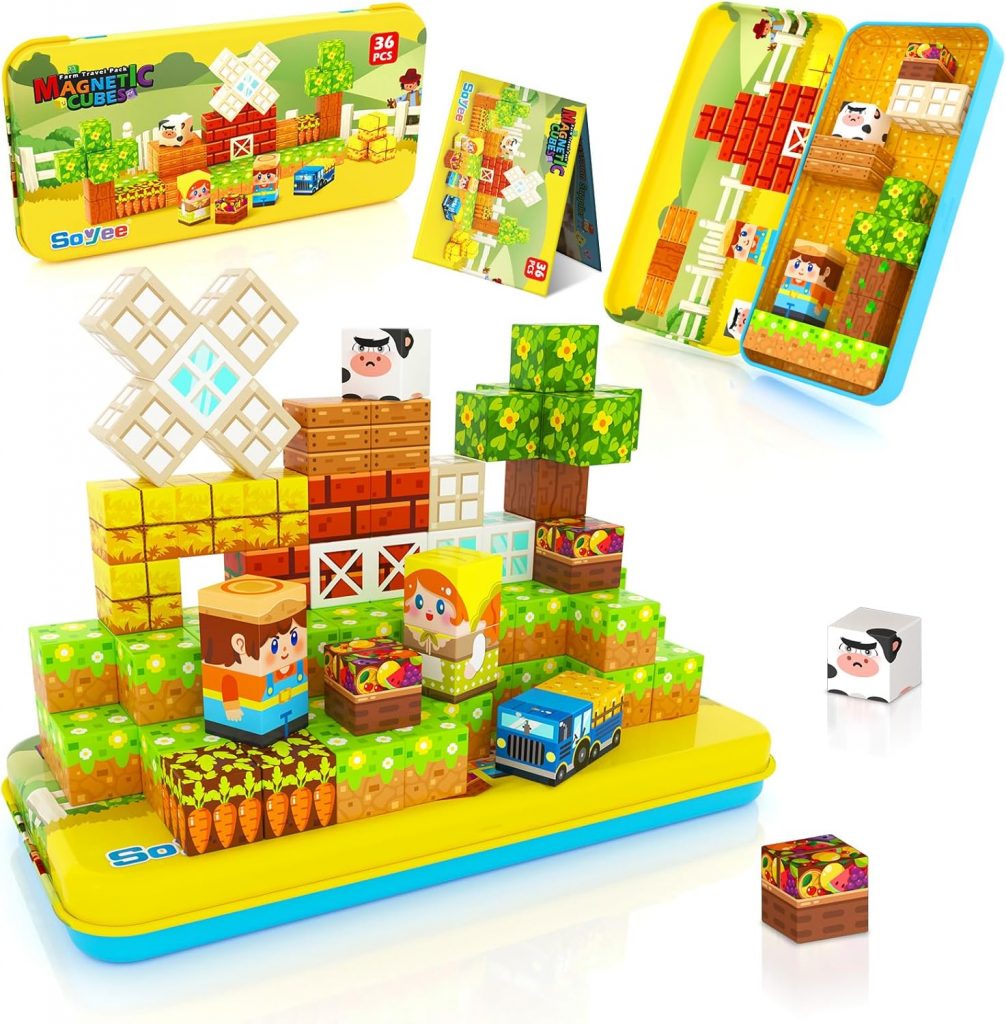 Magnetische Bausteine ​​Reisespielzeug Magnetbausteine Magnetspielzeuge mit Metallbox Magnetsteine Magnetblöcke STEM Sensorik Spielzeug Kinder Jungen und Mädchen Weihnachten Geburtstags ab 3+ Jahre8.99€ statt 29.99€🏷️ Coupon anwenden➡️ https://www.amazon.de/dp/B0FLDSGMHF/?tag=preisfehlerheute-21