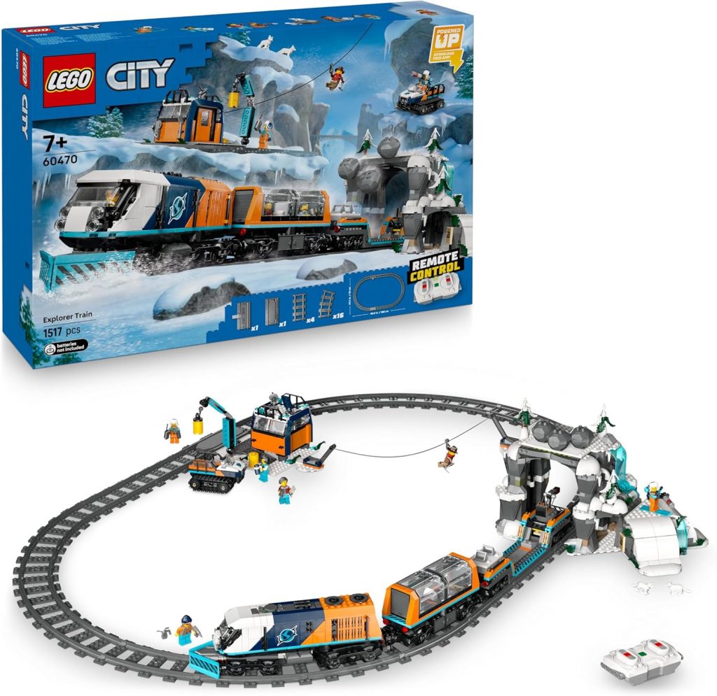 🤴 LEGO City Trains Arktis-Polarexpress – Spielzeug mit ferngesteuertem Zug – Schneepflug, 22 Gleissegmente, 6 Minifiguren & Felssturz-Funktion – Geschenk für Jungen & Mädchen ab 7 Jahren – 60470143,99€ statt 199,99€ – 29,0 🔥🚚 Verkauft durch Amazon und Versand durch Amazon94 Bewertungen: 4.7 / 5.0 ⭐️⭐️⭐️⭐️⭐️🛒 zu Amazon https://www.amazon.de/dp/B0DWDSYCZV/?tag=preisfehlerheute-21