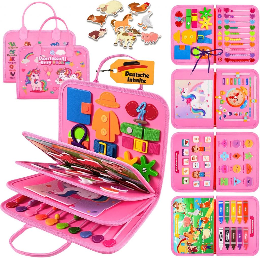 PREISFEHLER.SHOP BlackWeeks: ZOOI Busy Board Montessori Spielzeug ab 1 Jahr, Busy Pirate-Deal;s Book Quiet Book Kinderspielzeug ab 1 2 3 4 Jahre, Baby Geschenk Spielzeug ab 2 3 4 Jahre, Adventskalender Füllung KinderАb 21.24 statt 26.99 €⏩️ https://www.amazon.de/PREISFEHLER.SHOP/dp/B0FPX549W5?tag=preisfehlerheute-21