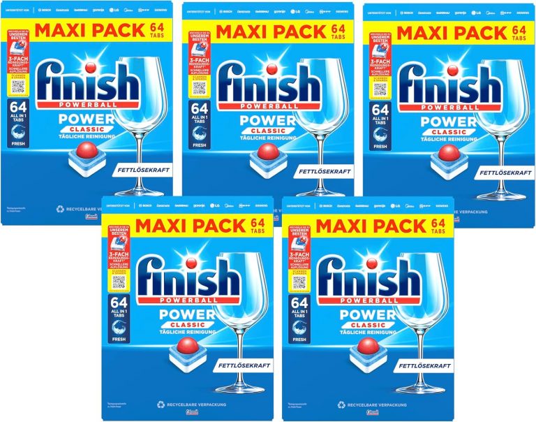 Finish Power Classic Spülmaschinentabs, Maxi Pack, 320 Finish Tabs (5 x 64 Tabs)32.99€ ➡️ https://www.amazon.de/dp/B0F3PGHK2B/?tag=preisfehlerheute-21