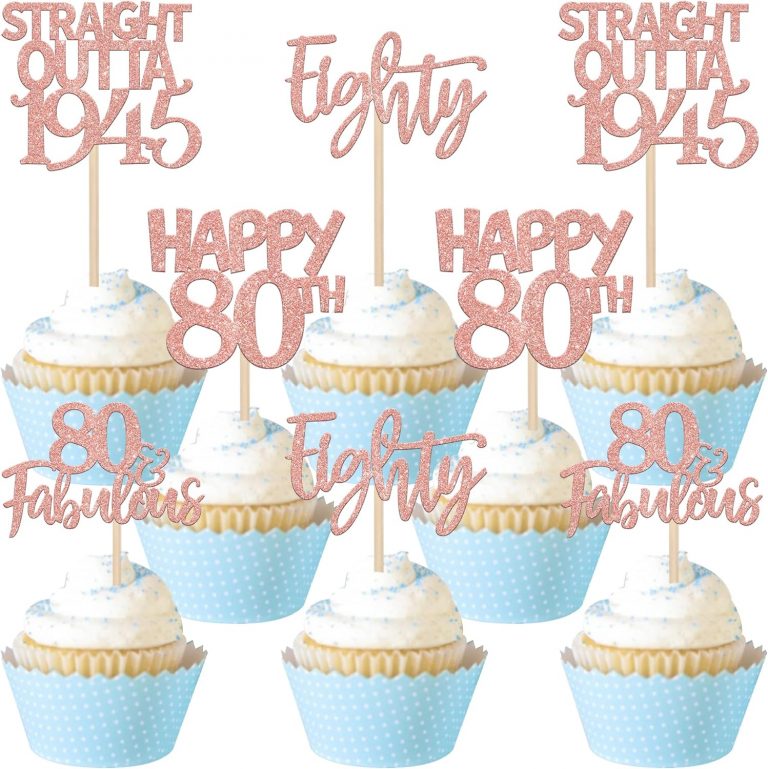 👑 24 Stück 80th Geburtstag Tortendeko Straight Outta 1945 Cupcake Toppers Eighty Awesome Since 1945 Kuchen Deko für 80. Geburtstag Jahrestag Party Kuchen Dekorationen Rosegold2,57€ statt 3,99€ - 36,00 % 🔥🚚 Verkauft von SkyTown Fish und Versand durch Amazon74 Bewertungen: 4.7 / 5.0 ⭐️⭐️⭐️⭐️⭐️🛒 zu Amazon https://www.amazon.de/dp/B0BPNL6V2B/?amp%3Btag=preisfehlerheute-21&amp%3Bth=1&amp%3Bpsc=1&tag=preisfehlerheute-21