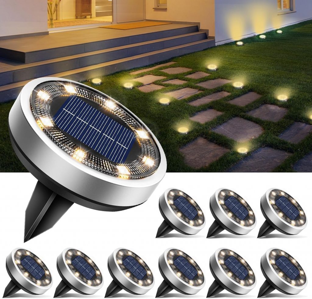👑 btfarm 10 Stück Solar Bodenleuchten Aussen, 8 LED Gartenbeleuchtung Solar Wasserdicht Boden Solarleuchten, Solarlampen für Außen Garten Rasen Auffahrt Gehweg Patio, Warmes Weiß21,64€ statt 29,99€ – 28,0 🔥🚚 Verkauft von LaiTeLi-EU und Versand durch Amazon1,734 Bewertungen: 4.4 / 5.0 ⭐️⭐️⭐️⭐️🛒 zu Amazon https://www.amazon.de/dp/B0CYYLHBMW/?th=1&tag=preisfehlerheute-21#038;psc=1&tag=preisfehlerheute-21