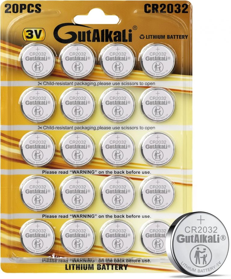 GutAlkaLi 20 Stück CR2032 3V Batterien CR 2032 Knopfzelle (Lithium Knopfzellen - 3 Volt im 20-er Pack)6,79€ statt 7,99€➡️ https://www.amazon.de/dp/B07CSZ575S/?tag=preisfehlerheute-21