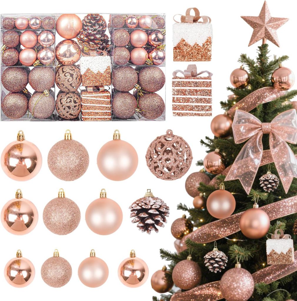 👑 Weihnachtsdeko Weihnachtskugeln 101tlg Set,Roségold Matt,Christbaumkugeln Glitzernden Weihnachtskugeln Kunststoff Set mit Tannenzapfen Weihnachtsbänder für Adventskalender Weihnachts Deko22,00€ statt 36,99€ - 41,00 % 🔥🚚 Verkauft von lalilakauk und Versand durch Amazon39 Bewertungen: 4.1 / 5.0 ⭐️⭐️⭐️⭐️🛒 zu Amazon https://www.amazon.de/dp/B0FKSZT97R/?amp%3Btag=preisfehlerheute-21&%3Bamp%3Bth=1&%3Bamp%3Bpsc=1&tag=preisfehlerheute-21