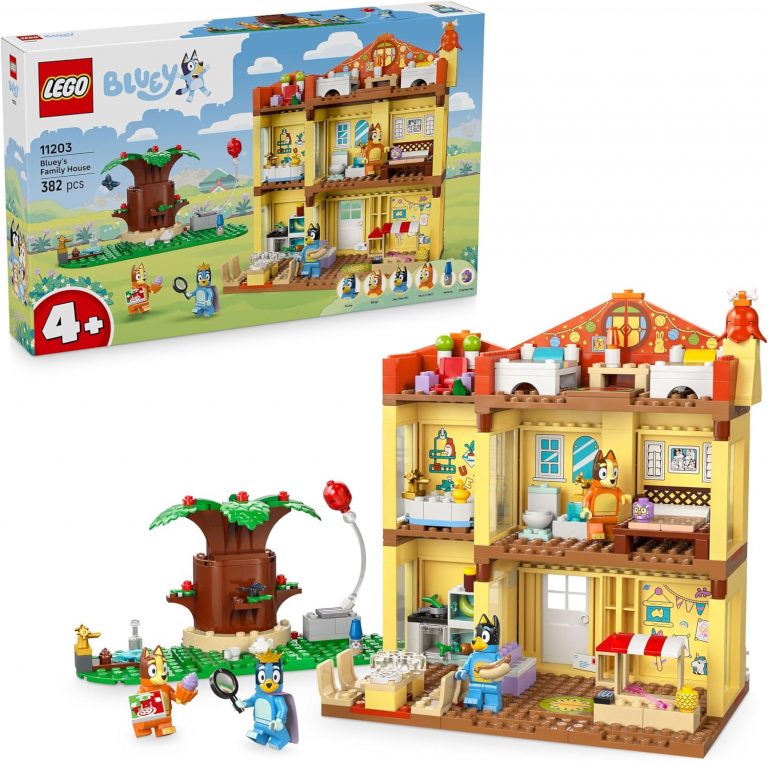🤴 LEGO Bluey: Blueys Haus - Modulares Spielzeug mit Räumen, Garten, 4 Minifiguren und Zubehör - Geschenk zum Geburtstag für Mädchen & Jungen ab 4 Jahren oder Fans der TV-Serie - 1120351,70€ statt 69,98€ - 27,00 % 🔥🚚 Verkauft durch Amazon und Versand durch Amazon170 Bewertungen: 4.7 / 5.0 ⭐️⭐️⭐️⭐️⭐️🛒 zu Amazon https://www.amazon.de/dp/B0DWF16QKX/?amp%3Btag=preisfehlerheute-21&tag=preisfehlerheute-21