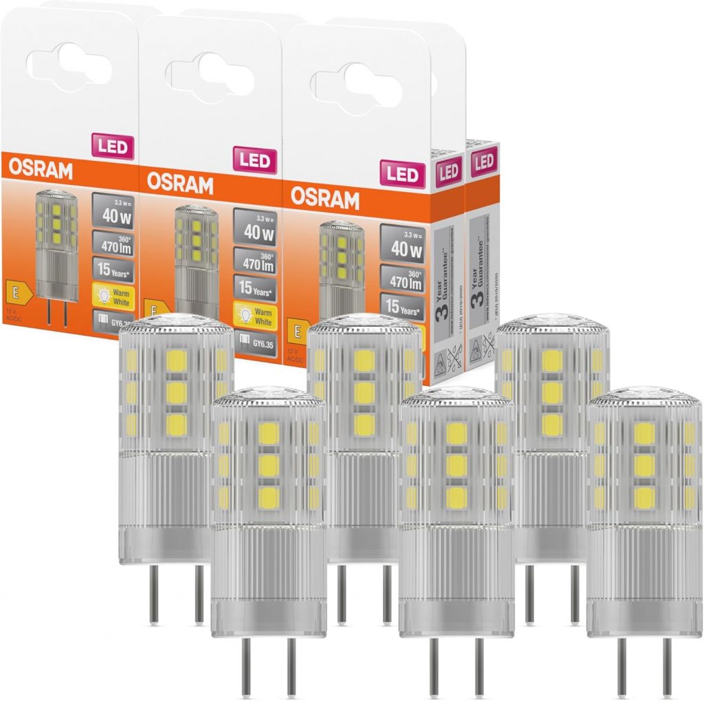 🤴 OSRAM LED Star PIN 40, LED-Pinlampe für GY6.35 Sockel, Warmweiß (2700K), 470 Lumen, Ersatz für herkömmliche 40W-Glühbirnen, 6er-Pack38,04€ statt 50,39€ – 25,0 🔥🚚 Verkauft durch Amazon und Versand durch Amazon2,611 Bewertungen: 4.3 / 5.0 ⭐️⭐️⭐️⭐️🛒 zu Amazon https://www.amazon.de/dp/B09F9DGFVF/?th=1&tag=preisfehlerheute-21#038;psc=1&tag=preisfehlerheute-21