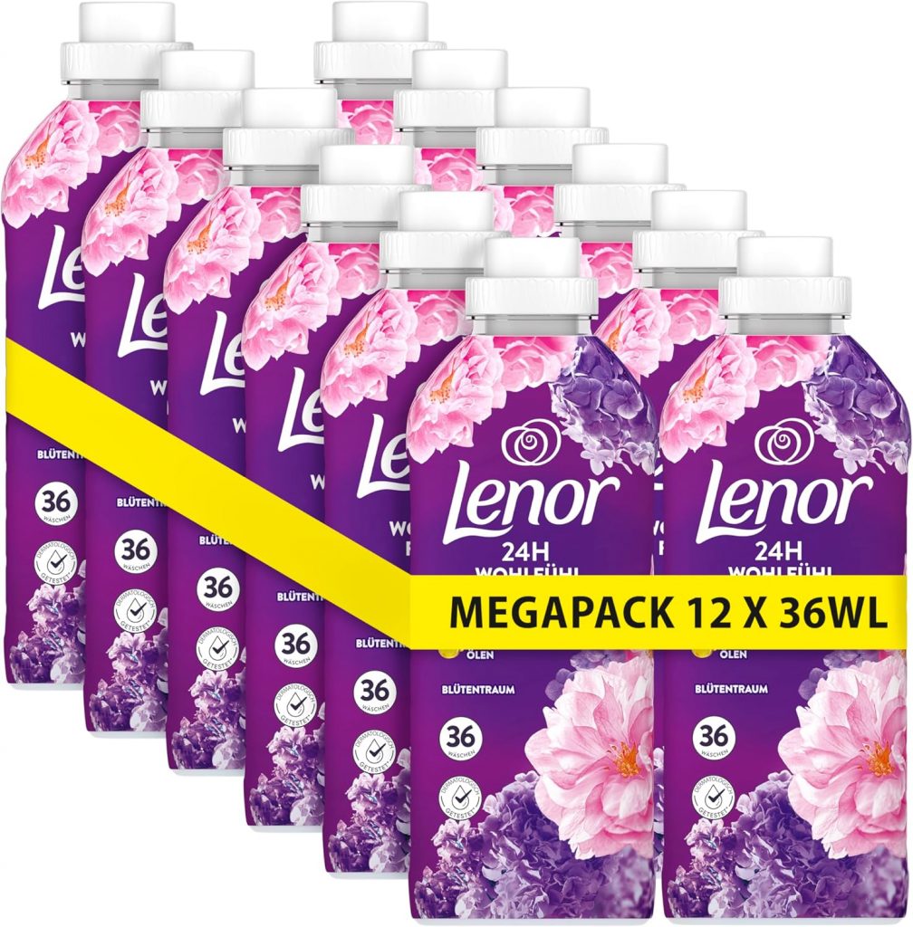 Lenor Weichspüler Megapack 12 × 36 Waschladungen, Blütentraum, 24 Stunden „Wie Frisch Geduscht“ Gefühl, Mit Aktiver Geruchsabwehr24.69€ ➡️ https://www.amazon.de/dp/B0DTJ89595/?tag=preisfehlerheute-21