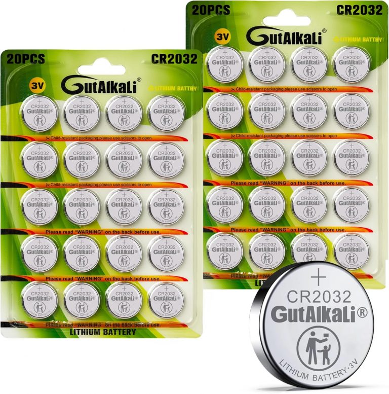 GutAlkaLi Batterien CR2032 Lithium Knopfzellen/Knopfbatterien (3V, 40-er Pack)11,39€ statt 17,99€➡️ https://www.amazon.de/dp/B07YNPF43H/?tag=preisfehlerheute-21