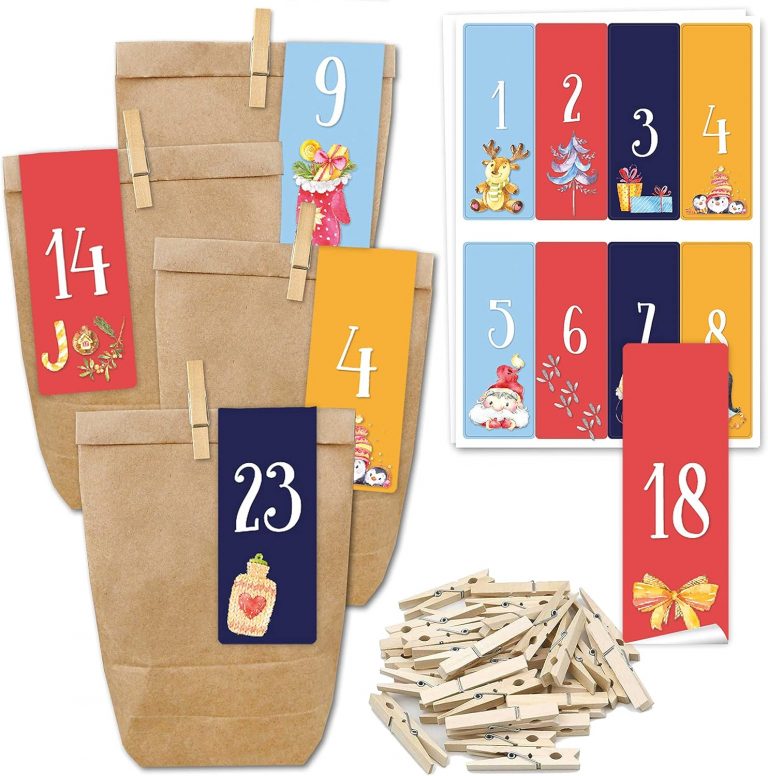 Papierdrachen Adventskalender zum Befüllen - 24 Geschenktüten und 24 Zahlenaufkleber und Klammern - Motiv Cozy Christmas - zum selber füllen und basteln - Weihnachten - Mini Set Nr 2713.90€ statt 12.90€➡️ https://www.amazon.de/dp/B097MT69G8/?tag=preisfehlerheute-21