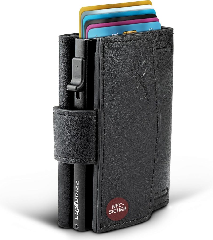 👑 Luxurizz Smart Wallet aus echtem Leder schwarz – Slim Wallet mit Münzfach & RFID-Schutz – praktisches Kartenetui mit Slider – Geldbörse Herren & Damen in kompakter Größe für 10 Karten39,19€ statt 54,99€ – 29,0 🔥🚚 Verkauft von Luxurizz und Versand durch Amazon288 Bewertungen: 4.4 / 5.0 ⭐️⭐️⭐️⭐️🛒 zu Amazon https://www.amazon.de/dp/B0C7D3LG7G/?th=1&tag=preisfehlerheute-21#038;psc=1&tag=preisfehlerheute-21