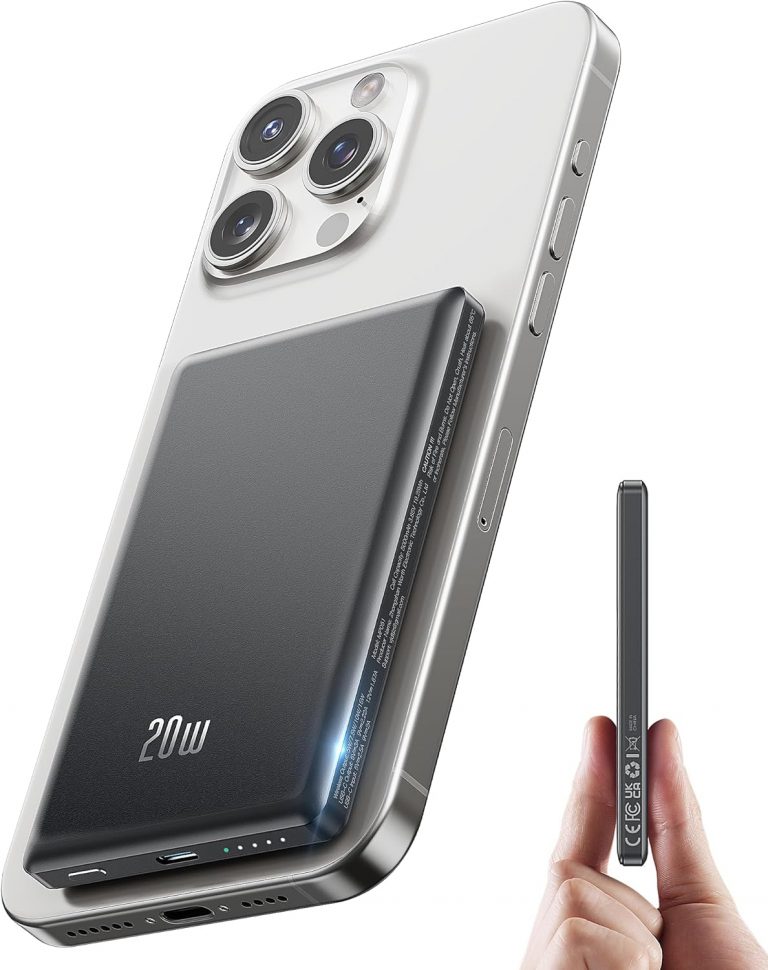 Ultra Slim iPhone Powerbank für Magsafe, Ntaanoo Magnetische Power Bank Induktives Laden 5000mAh, 20W Schnellladung Wireless15,99€ statt 29,99€➡️ https://www.amazon.de/dp/B0F4N5Y58P/?tag=preisfehlerheute-21