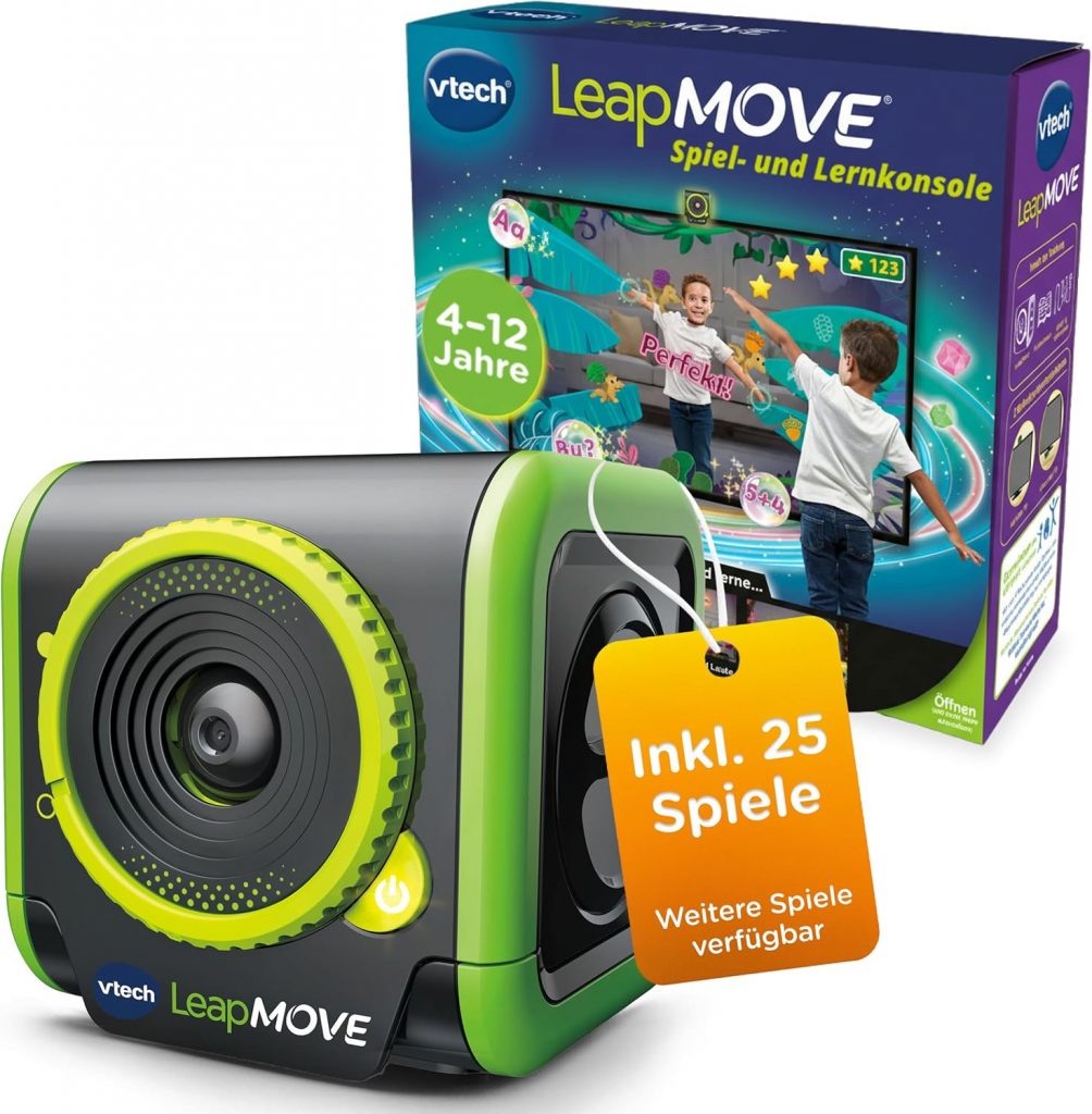 🤴 Vtech LeapMOVE – Interaktives Videospiel-System ohne Controller – Fördert die Bewegung – Mit 30 vorinstallierten Lernspielen und verschiedenen Lerninhalten – Für Kinder von 4-12 Jahren59,95€ statt 79,98€ – 26,0 🔥🚚 Verkauft durch Amazon und Versand durch Amazon59 Bewertungen: 4.3 / 5.0 ⭐️⭐️⭐️⭐️🛒 zu Amazon https://www.amazon.de/dp/B0DY81T5GH/?tag=preisfehlerheute-21
