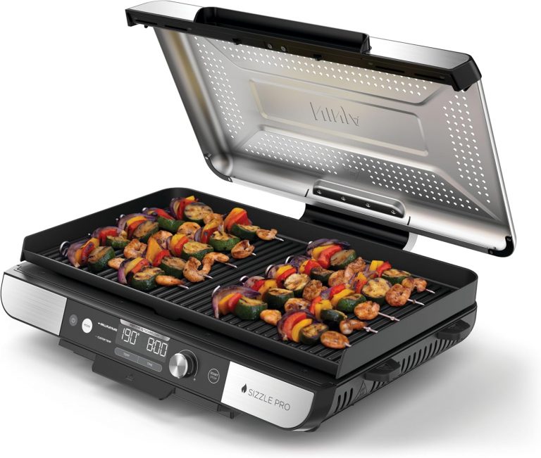 PirateDeals BlackWeeks: Ninja Sizzle Pro XL Indoor-Grill & Plancha, inklusive Grillplatte & oberer Plancha mit Antihaft-Keramikbeschichtung, abnehmbarem Deckel, Fettauffangschale & Pirate;-Deals Rezeptheft, Silber/Schwarz GX101EUАb 139.99 €⏩️ https://www.amazon.de/PIRATE-DEALS.COM/dp/B0FC2KM6XW?tag=preisfehlerheute-21