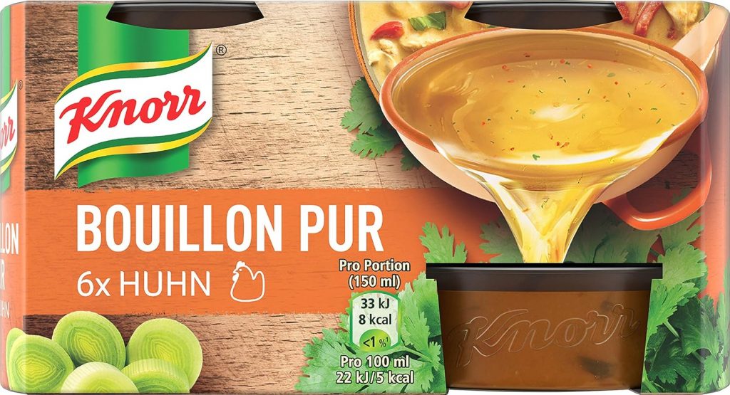 🤴 Knorr Bouillon Pur Huhn leckere Hühnerbouillon mit vollem Geschmack 6x 28 g1,79€ statt 2,79€ – 36,0 🔥🚚 Verkauft durch Amazon und Versand durch Amazon1,168 Bewertungen: 4.6 / 5.0 ⭐️⭐️⭐️⭐️⭐️🛒 zu Amazon https://www.amazon.de/dp/B082VQCWSK/?th=1&tag=preisfehlerheute-21#038;psc=1&tag=preisfehlerheute-21