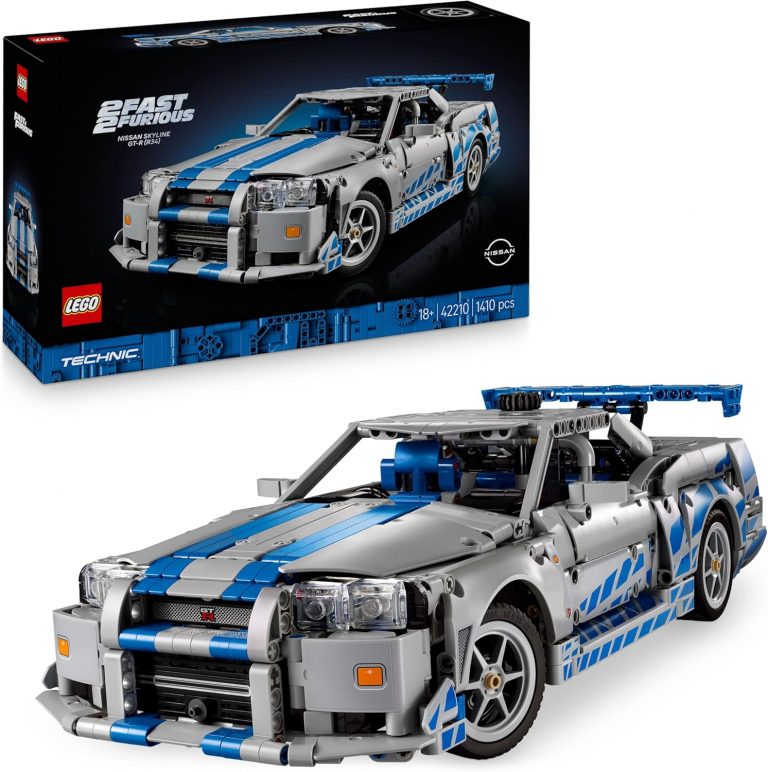 🤴 LEGO Technic 2 Fast 2 Furious Nissan Skyline GT-R R34 Automodell-Bauset für Erwachsene - mit Driftfunktion, Lenkung, Federung und 6-Zylinder-Motor - Sammlergeschenk für Fans - 42210104,99€ statt 139,99€ - 26,00 % 🔥🚚 Verkauft durch Amazon und Versand durch Amazon323 Bewertungen: 4.7 / 5.0 ⭐️⭐️⭐️⭐️⭐️🛒 zu Amazon https://www.amazon.de/dp/B0DRCXL888/?amp%3Btag=preisfehlerheute-21&tag=preisfehlerheute-21