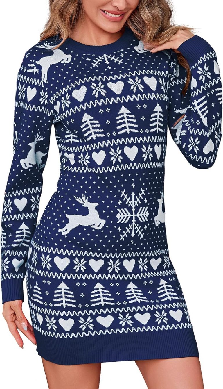 Bresdk Weihnachtskleid Damen Strickkleid Weihnachtsoutfit Kleid Weihnachten Strickpullover für Damen Winter Elegant Minikleid mit Liebe Winterkleid Pulloverkleid16,49€ statt 32,99€➡️ https://www.amazon.de/dp/B0FL7V8GRF/?tag=preisfehlerheute-21