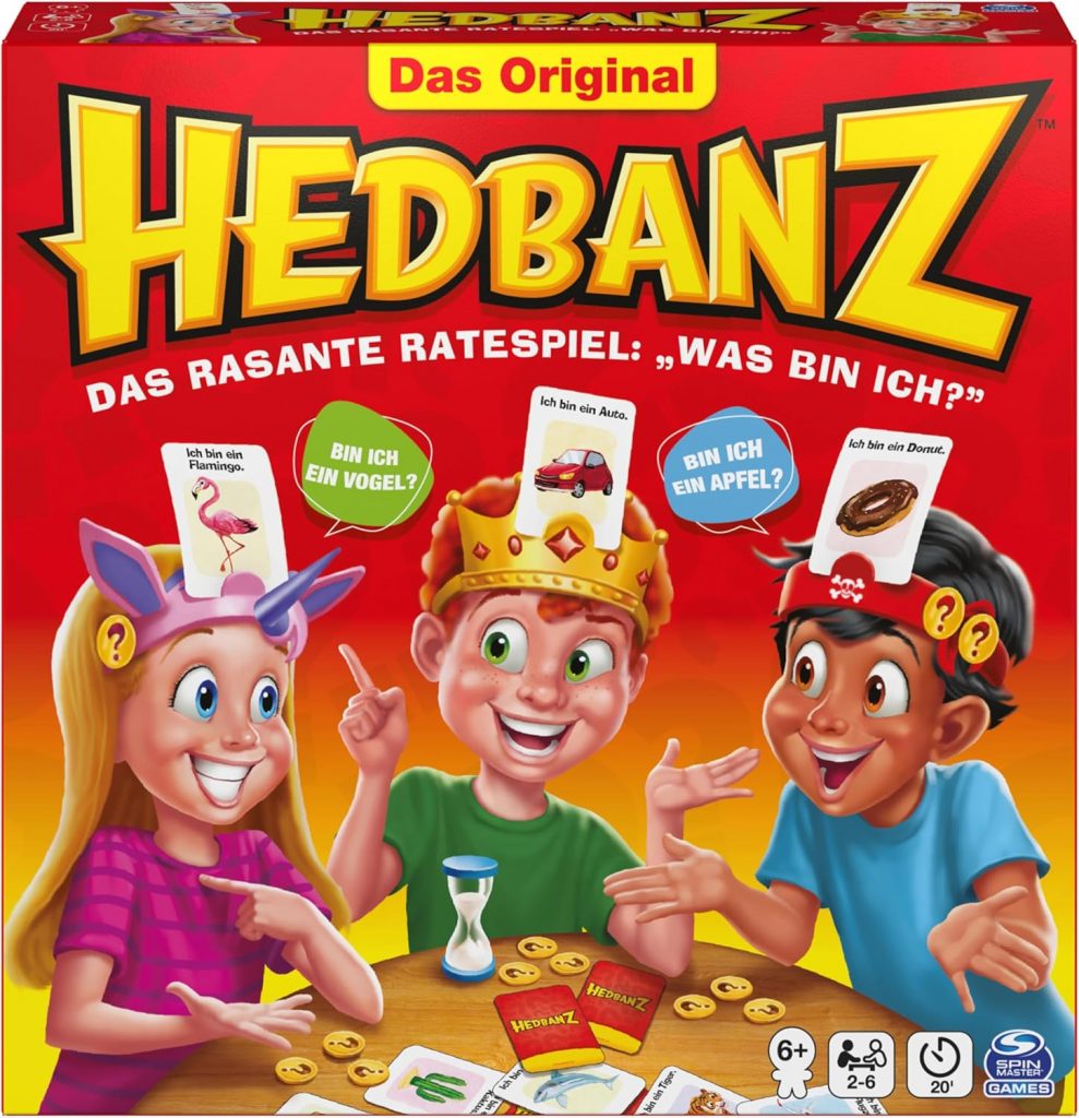 🤴 Spin Master Games Hedbanz - das rasante Ratespiel für die ganze Familie - Neuauflage mit tollem Spielmaterial, für 2-6 Spieler ab 6 Jahren14,99€ statt 19,98€ - 26,00 % 🔥🚚 Verkauft durch Amazon und Versand durch Amazon4,241 Bewertungen: 4.7 / 5.0 ⭐️⭐️⭐️⭐️⭐️🛒 zu Amazon https://www.amazon.de/dp/B08TZX43QF/?amp%3Btag=preisfehlerheute-21&%3Bamp%3Bth=1&%3Bamp%3Bpsc=1&tag=preisfehlerheute-21
