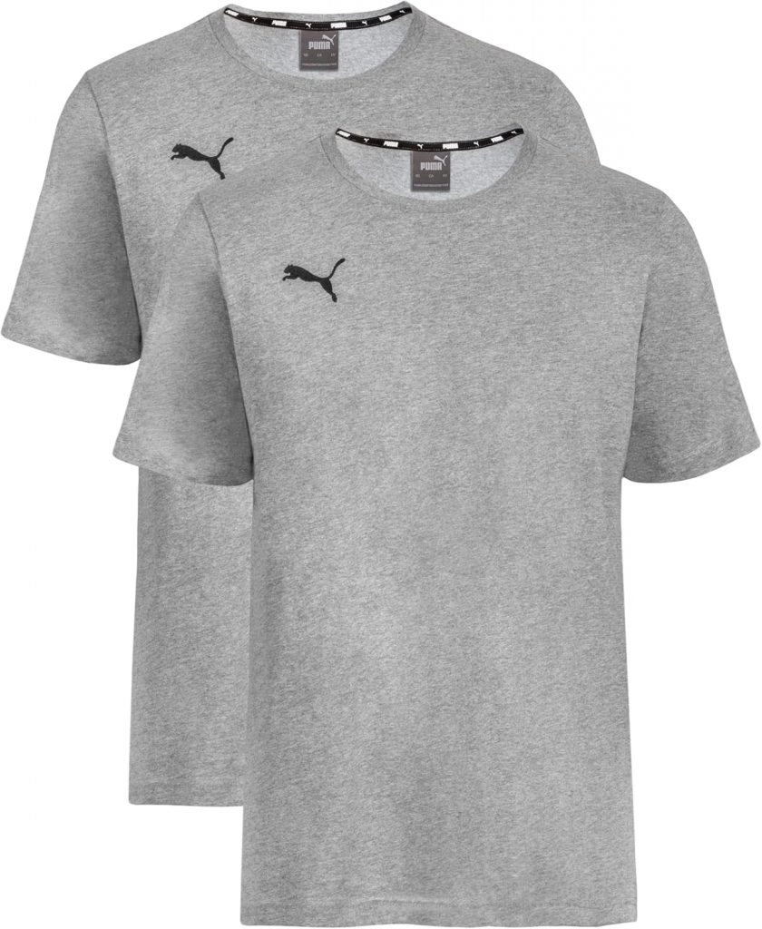 PUMA T-Shirt 2er Pack Doppelpack – Grey – Gr. L