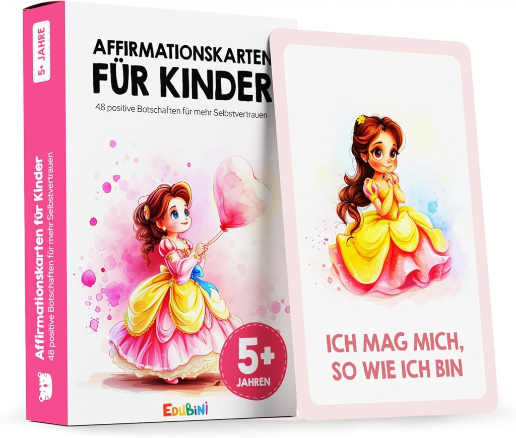 🤴 Edubini 48 Affirmationskarten Kinder – Umgang mit Gefühlen Lernen mit Gefühlskarten für Kinder [Pädagogisch Wertvoll] – Achtsamkeitskarten, Mutmacherkarten, Selbstbewusstsein stärken9,90€ statt 14,90€ – 34,0 🔥🚚 Verkauft von Edubini und Versand durch Amazon150 Bewertungen: 4.7 / 5.0 ⭐️⭐️⭐️⭐️⭐️🛒 zu Amazon https://www.amazon.de/dp/B0DSCDM9B1/?th=1&tag=preisfehlerheute-21#038;psc=1&tag=preisfehlerheute-21