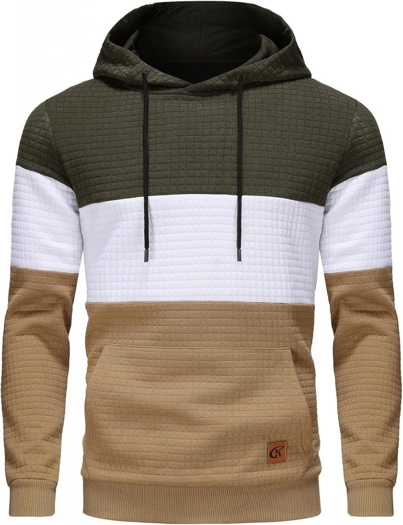 YuKaiChen Herren Pullover Herren Patchwork Hoodie Langarm Jacquard Kaputzenpullover Farbblock Sweatshirt mit Taschen Armeegrün Weiß Khaki XXX-Large31,34€ statt 36,99€➡️ https://www.amazon.de/dp/B0DMV82Z2C/?tag=preisfehlerheute-21