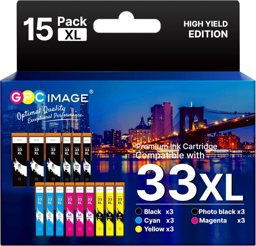 👑 GPC IMAGE Kompatible Tintenpatrone als Ersatz für Epson 33XL für Expression Premium XP-540 XP-530 XP-830 XP-7100 XP-900 XP-640 XP-630 XP-635 XP-645(Schwarz Foto Schwarz Cyan Magenta Gelb, 15er-Pack)21,74€ statt 32,17€ – 33,0 🔥🚚 Verkauft von GRJAAUNS und Versand durch Amazon13,968 Bewertungen: 4.3 / 5.0 ⭐️⭐️⭐️⭐️🛒 zu Amazon https://www.amazon.de/dp/B083FCN11S/?th=1&tag=preisfehlerheute-21#038;psc=1&tag=preisfehlerheute-21