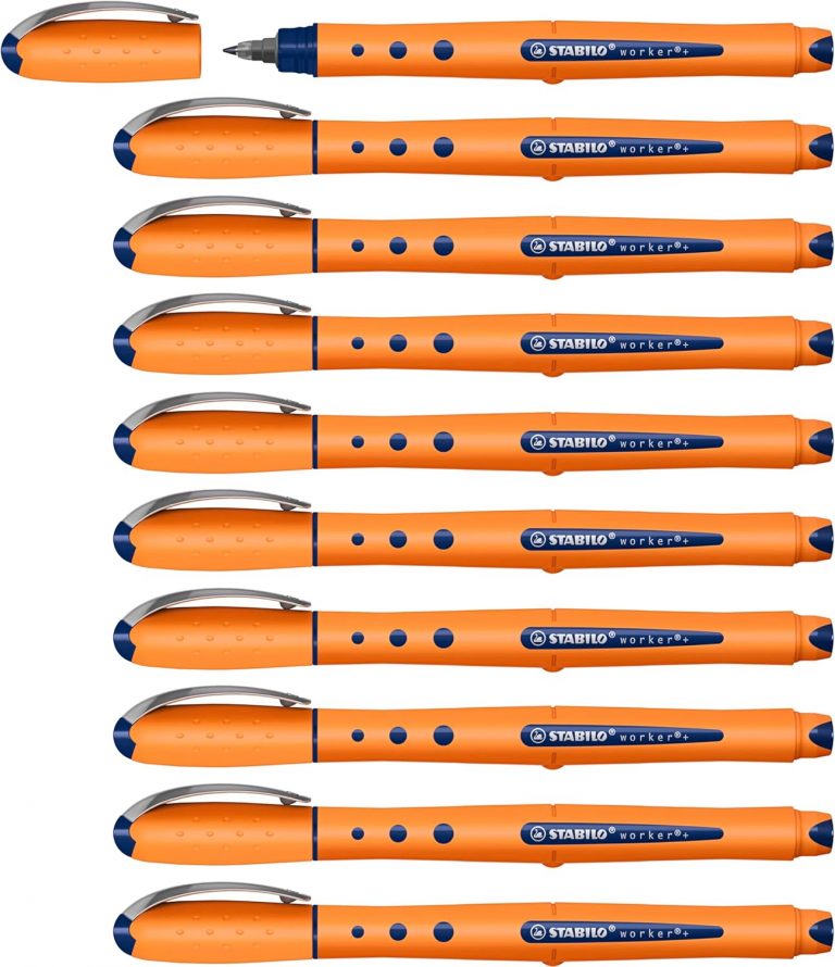 STABILO - Tintenroller - worker+ - medium - 10er Pack - blau29,38€ statt 41,24€➡️ https://www.amazon.de/dp/B000J6EZ9M/?tag=preisfehlerheute-21