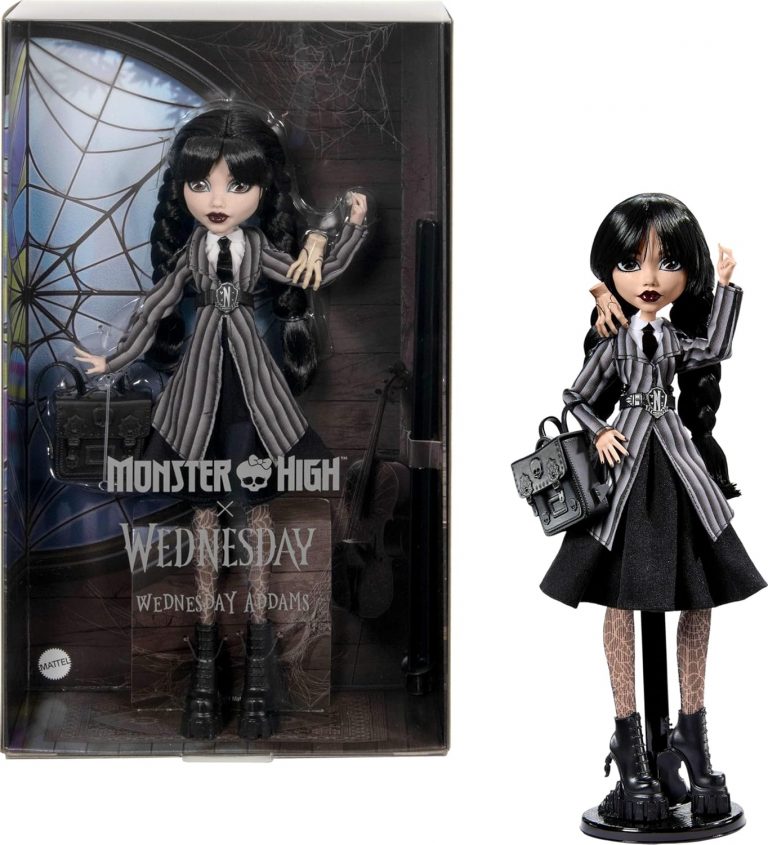 🤴 Monster High Wednesday Puppe und Accessoires, Wednesday Addams Sammelfigur in Nevermore Academy Uniform mit Eiskaltem Händchen und Rucksack, Puppenständer, HXJ0434,99€ statt 54,99€ - 37,00 % 🔥🚚 Verkauft durch Amazon und Versand durch Amazon2,228 Bewertungen: 4.7 / 5.0 ⭐️⭐️⭐️⭐️⭐️🛒 zu Amazon https://www.amazon.de/dp/B0CPKXVTPM/?amp%3Btag=preisfehlerheute-21&tag=preisfehlerheute-21