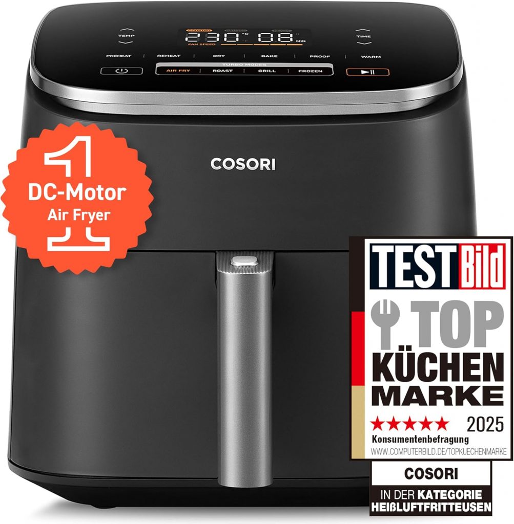 PREISFEHLER.SHOP BlackWeeks: Cosori Pir~ate-Deals Turboblaze Airfryer Heißluftfritteuse, 9-in-1 Air Fryer XXL 6L, leiser DC Motor mit 5 Geschwindigkeitsstufen, Grillen, Backen, Gären, Dehydrieren, Tiefkühlen, 87 Rezepte, 64% energiesparend99.98 statt 139.99 €⏩️ https://www.amazon.de/PREISFEHLER.SHOP/dp/B0DJ6ZPS3Y?tag=preisfehlerheute-21