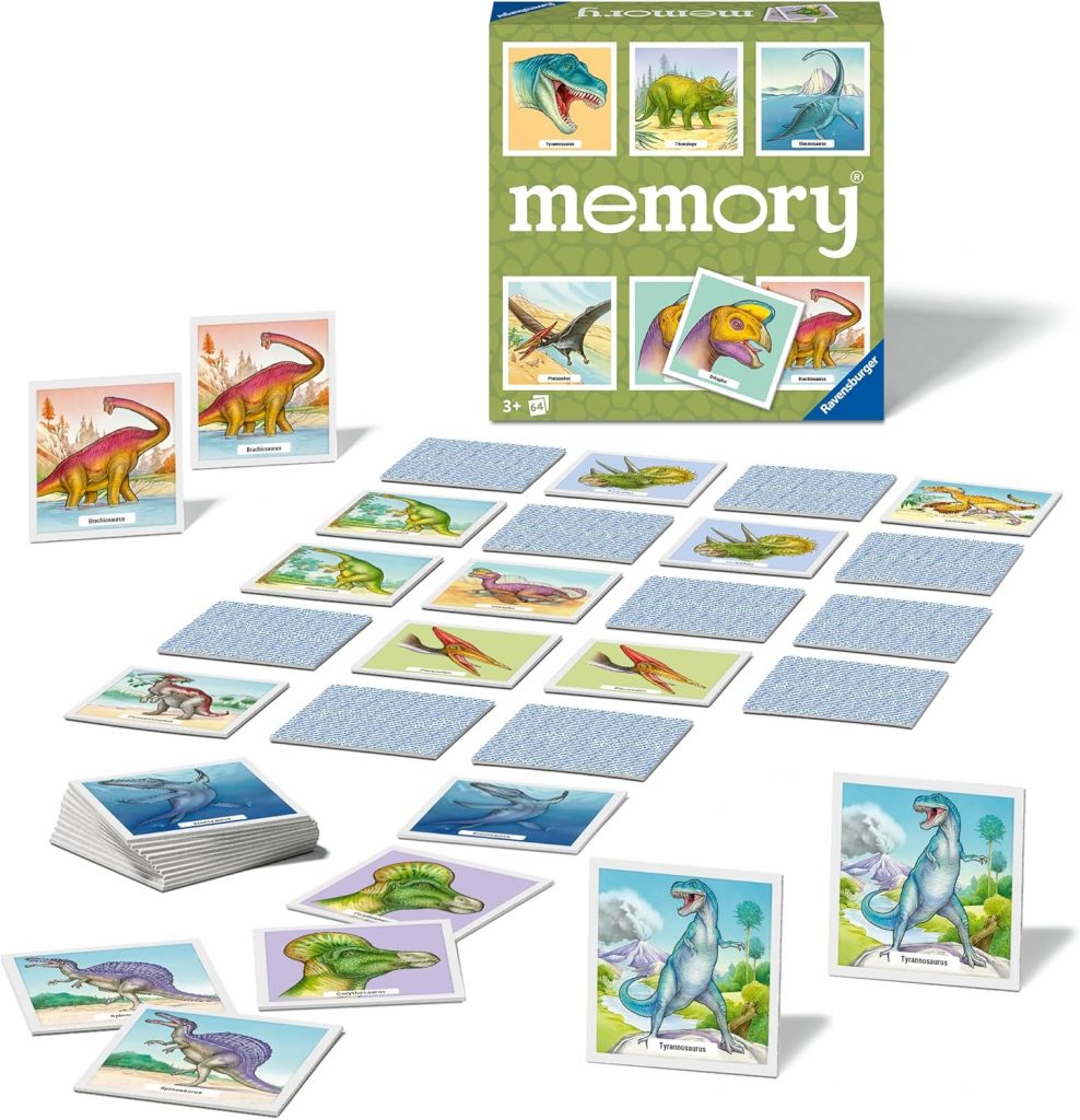 Ravensburger Memory® Dinosaurier - 20924 - der Spieleklassiker für Dino-Fans, Merkspiel für 2-8 Spieler ab 3 Jahren9,47€ statt 17,99€➡️ https://www.amazon.de/dp/B09T71573R/?tag=preisfehlerheute-21