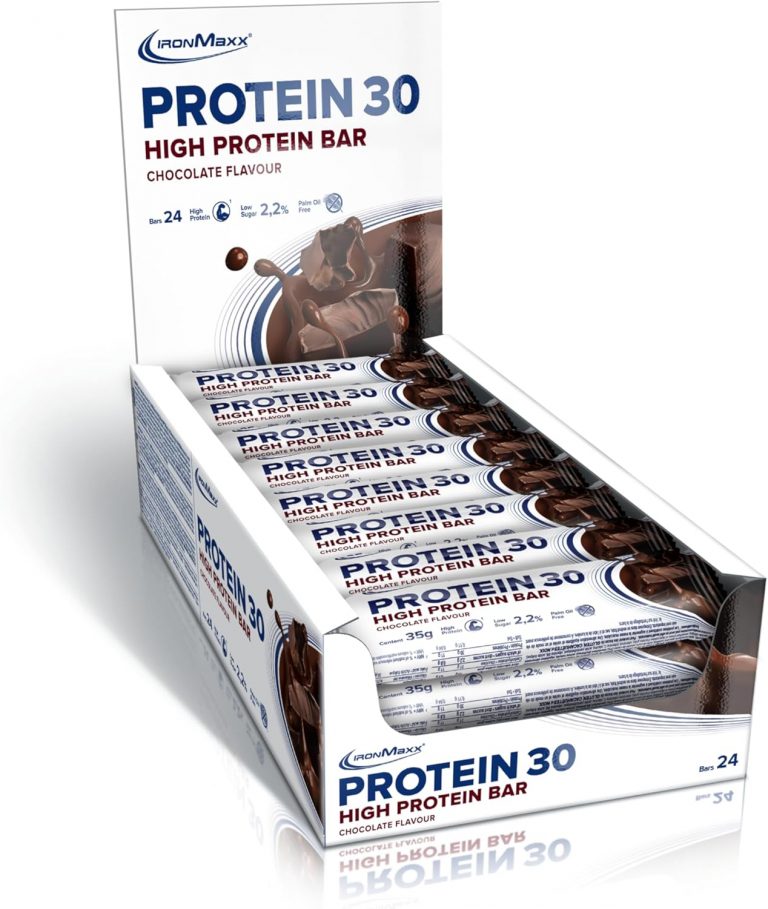 IronMaxx Protein 30 Eiweißriegel – Schokolade - 24x35g | High Protein Bar 30% Eiweiß, Low Carb & zuckerreduziert | Vitaminreicher Fitness Snack für Muskelaufbau & Diät13.39€ statt 23.76€➡️ https://www.amazon.de/dp/B086RDVQWZ/?tag=preisfehlerheute-21