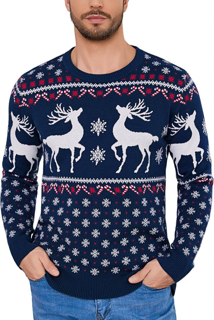 Litherday Weihnachtspullover Herren Christmas Sweater Strickpullover Langarm Warme Rundhals Pullover für Weihnachten Party15,59€ statt 25,99€➡️ https://www.amazon.de/dp/B0FMY41DQ3/?tag=preisfehlerheute-21