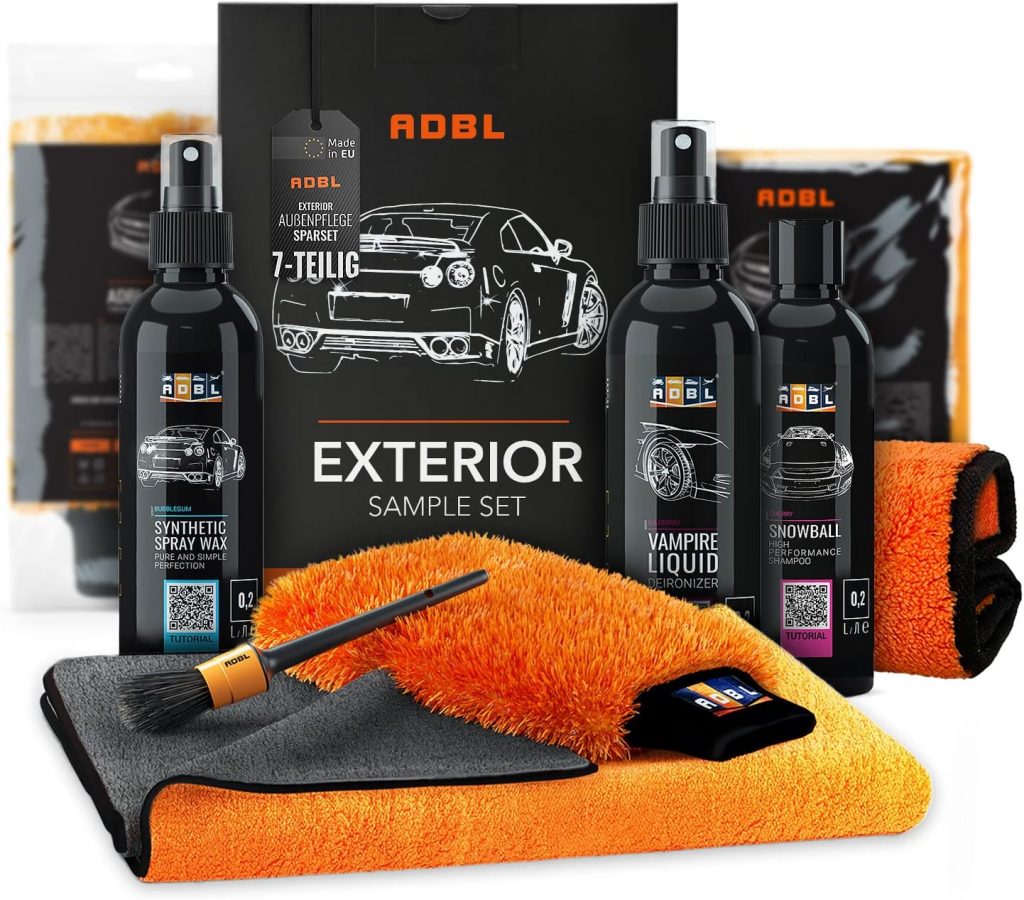 ADBL Autopflege Set: Exterior Experience Set Autoreinigungsset Autowaschset Außenpflege - Autoshampoo Felgenreiniger Wax Sprühversiegelung Waschhandschuh Mikrofasertuch Detailing Pinsel | 7-teilig29,90€ ➡️ https://www.amazon.de/dp/B09RV9FRL9/?tag=preisfehlerheute-21