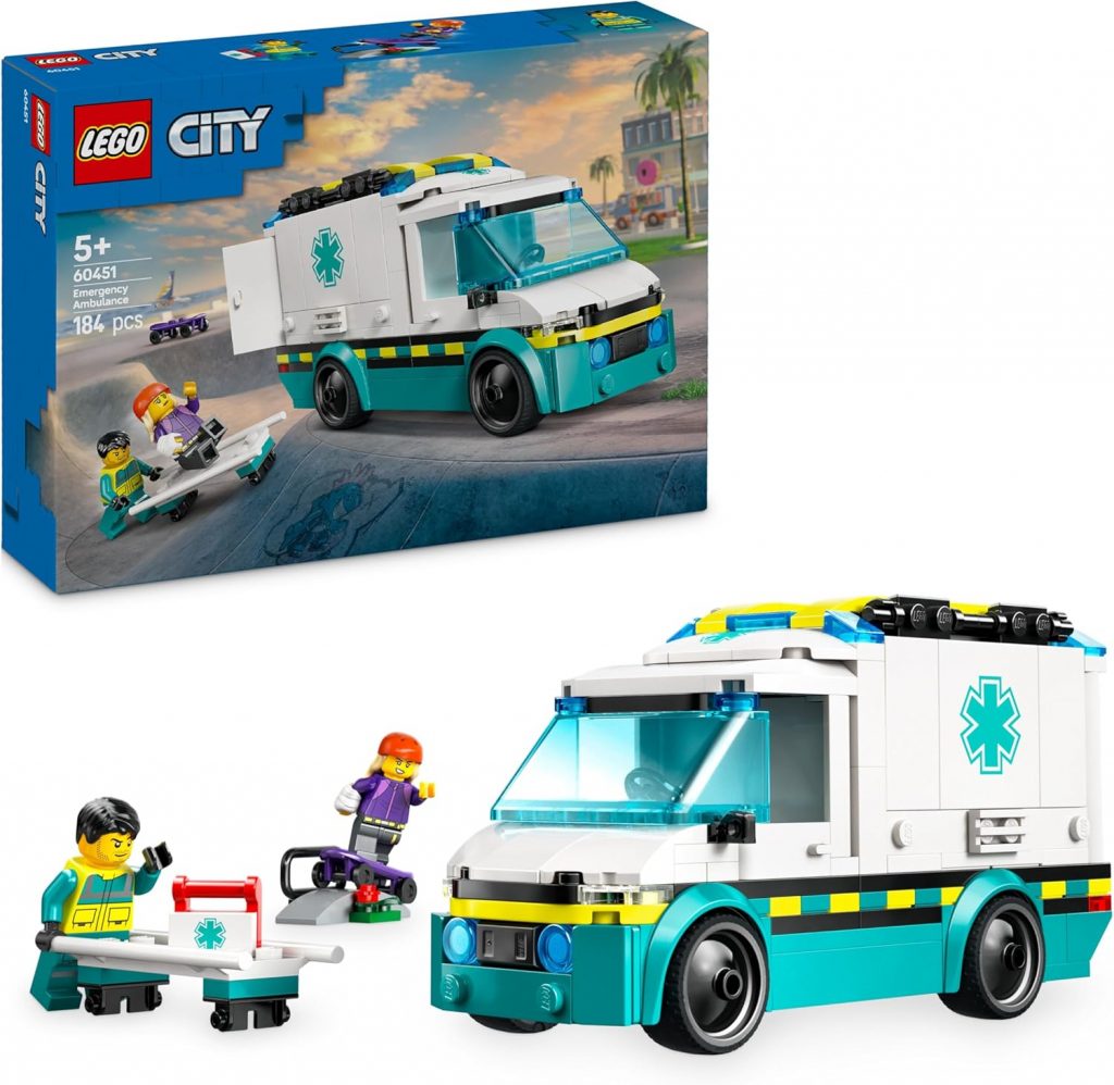 🤴 LEGO City Rettungswagen - Spielzeug mit 2 Minifiguren (Skateboarder und Fahrer) - Lernspielzeug für Jungen und Mädchen ab 5 Jahren - Geschenkideen zum Geburtstag und für die Feiertage 6045111,99€ statt 19,98€ - 41,00 % 🔥🚚 Verkauft durch Amazon und Versand durch Amazon513 Bewertungen: 4.7 / 5.0 ⭐️⭐️⭐️⭐️⭐️🛒 zu Amazon https://www.amazon.de/dp/B0DHSFHMJH/?amp%3Btag=preisfehlerheute-21&tag=preisfehlerheute-21