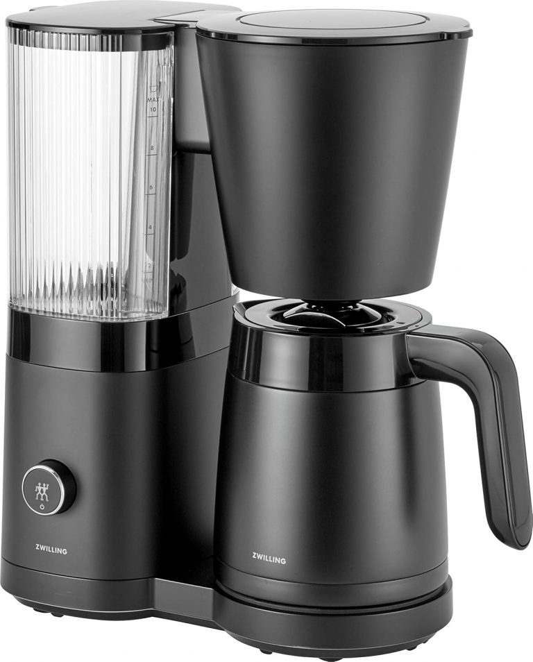 ZWILLING ENFINIGY Filterkaffeemaschine mit 1.25l Thermokanne, Kaffeemaschine mit Boiler, Blooming & smarter Entkalkerfunktion, Edelstahl, Schwarz69,95€ statt 149,00€➡️ https://www.amazon.de/dp/B0C1H6ZSQP/?tag=preisfehlerheute-21