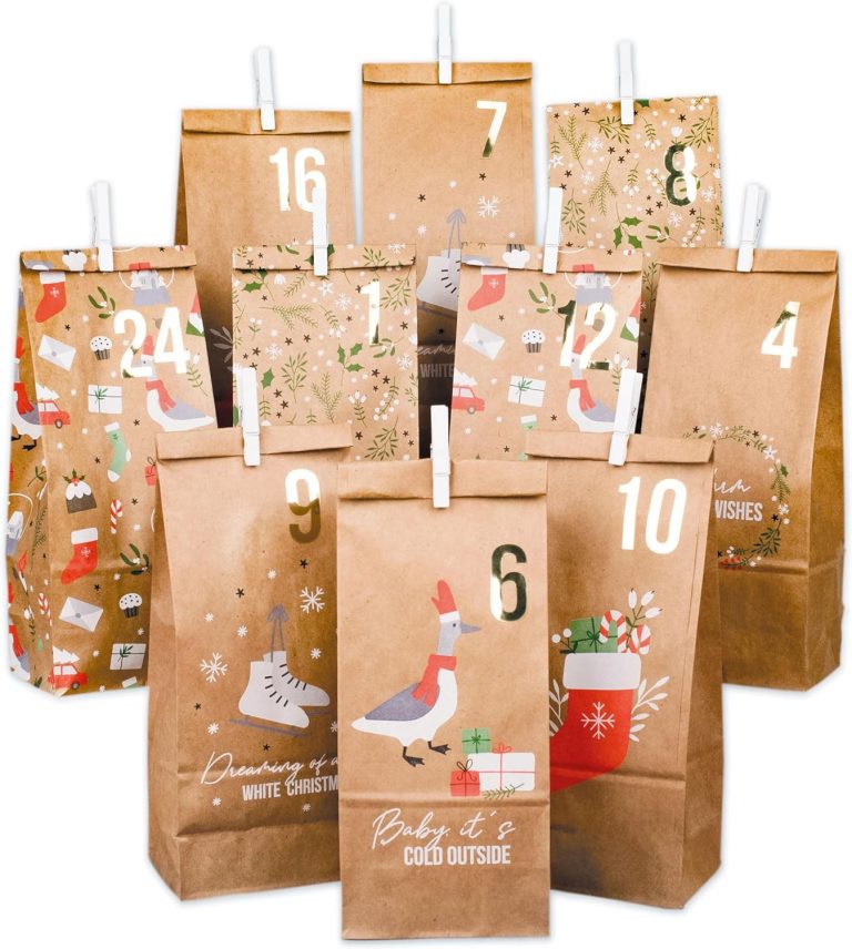 Papierdrachen Adventskalender 2025 zum Befüllen - 24 braune, nachhaltige Geschenktüten mit Zahlenaufklebern & Klammern - Weihnachtsmotiv - DIY Bastelset für Weihnachten6,89€ statt 16,90€➡️ https://www.amazon.de/dp/B09Z51HJJF/?tag=preisfehlerheute-21