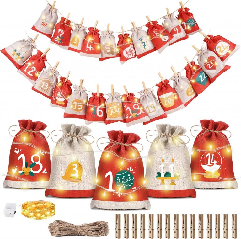 👑 Adventskalender Tüten zum Befüllen Stoff Weihnachtskalender 2025: Bonus LED 24 Säckchen zum Befüllen DIY Adventskalender Selber Basteln Jutesäckchen Stoffsäckchen, Tüten Weihnachten Nikolaus Säckchen9,89€ statt 15,99€ - 39,00 % 🔥🚚 Verkauft von LPING TECH EU STORE und Versand durch Amazon101 Bewertungen: 4.4 / 5.0 ⭐️⭐️⭐️⭐️🛒 zu Amazon https://www.amazon.de/dp/B0DCG4ST2Y/?amp%3Btag=preisfehlerheute-21&amp%3Bth=1&amp%3Bpsc=1&tag=preisfehlerheute-21