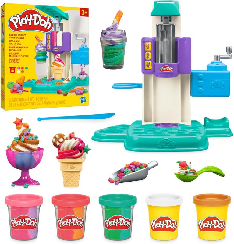 Play-Doh Bunte Regenbogen Eismaschine, 2 x 56g einfarbig & 3 x 56g zweifarbig, Spielküchen-Set mit Zubehör, kreatives Spielen für Kinder ab 3 Jahren13,99€ statt 18,84€➡️ https://www.amazon.de/dp/B0CHXPPGPP/?tag=preisfehlerheute-21