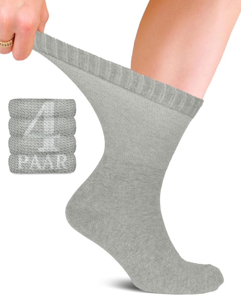 Fiera Besa Diabetiker Unisex Baumwollsocken mit Komfortbund: Nahtlos für Alltags- und Businessgebrauch; Ideal für Herren und Damen; 4 Paar14,95€ statt 21,45€➡️ https://www.amazon.de/dp/B0CRK5ZNN6/?tag=preisfehlerheute-21